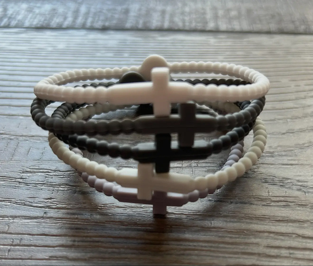 5 Pack Silicone Christian Braclets