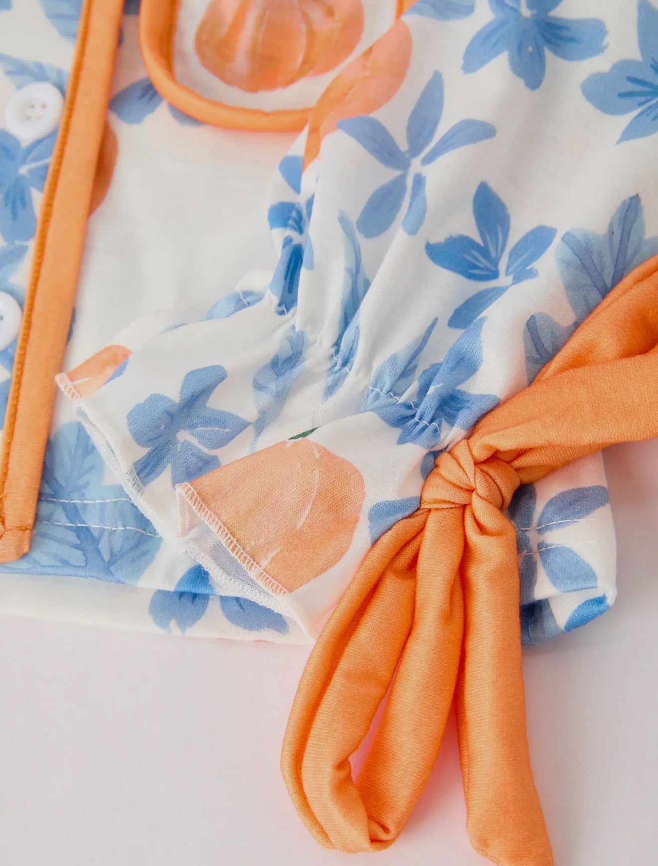 Pumpkin Floral Pajama Set