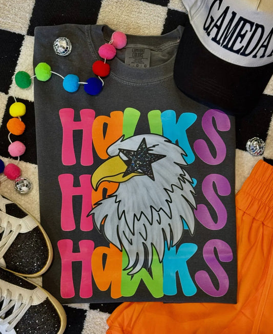 HAWKS Neon School Spirit Tee